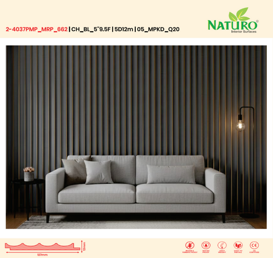 5D12m Charcoal Panels