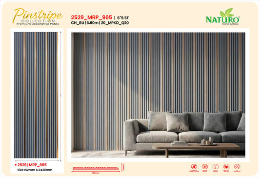 Naturo Surfaces 6J Charcoal Wall Panel in Blue of 10mm thickness (2529)