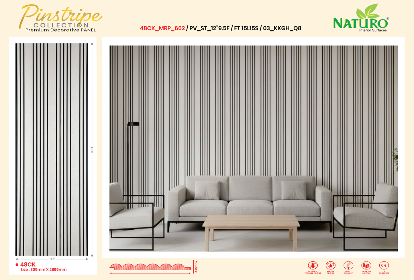 Flutted PVC Panels (FT)