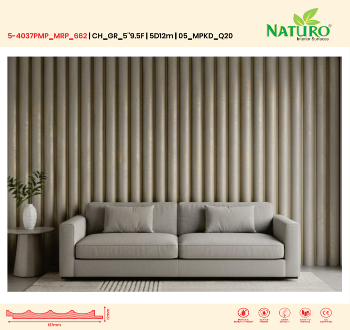 5D12m Charcoal Panels