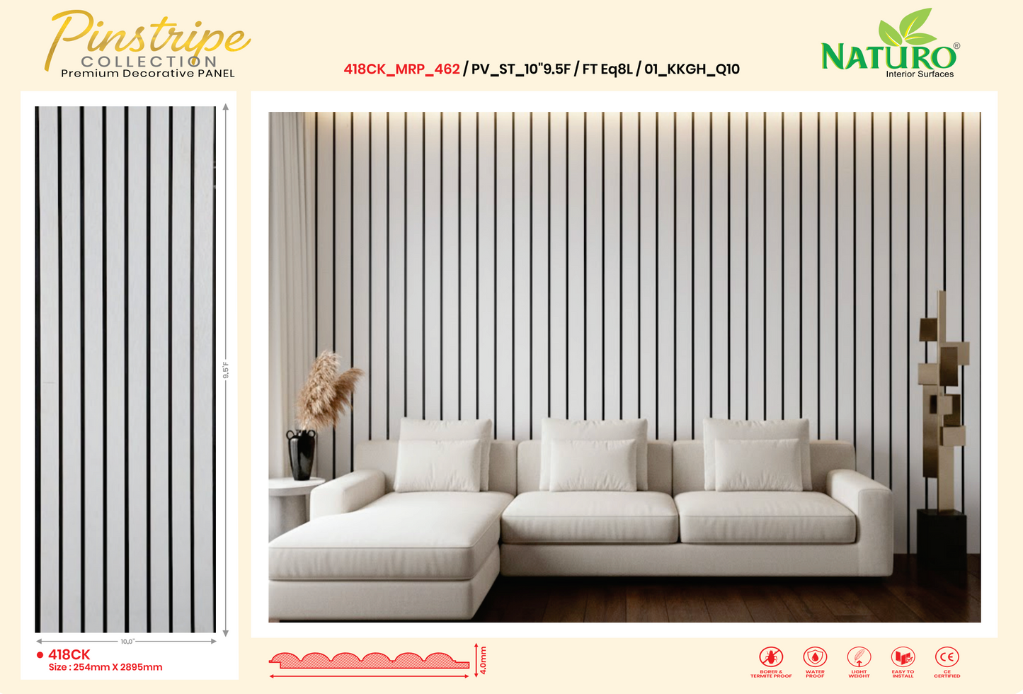 Flutted PVC Panels (FT)