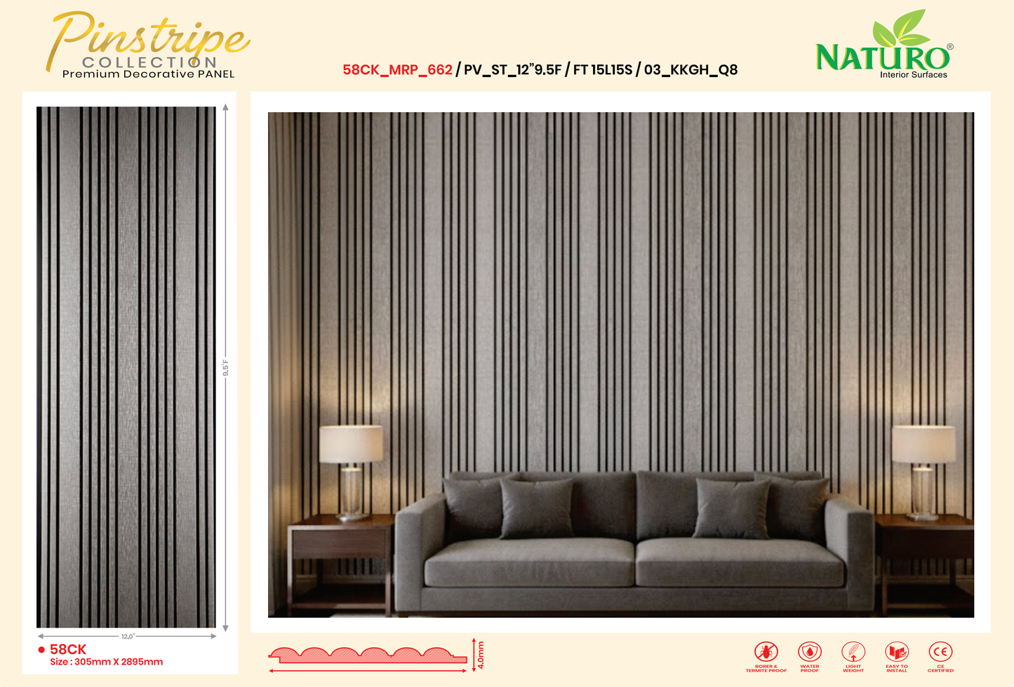 Flutted PVC Panels (FT)