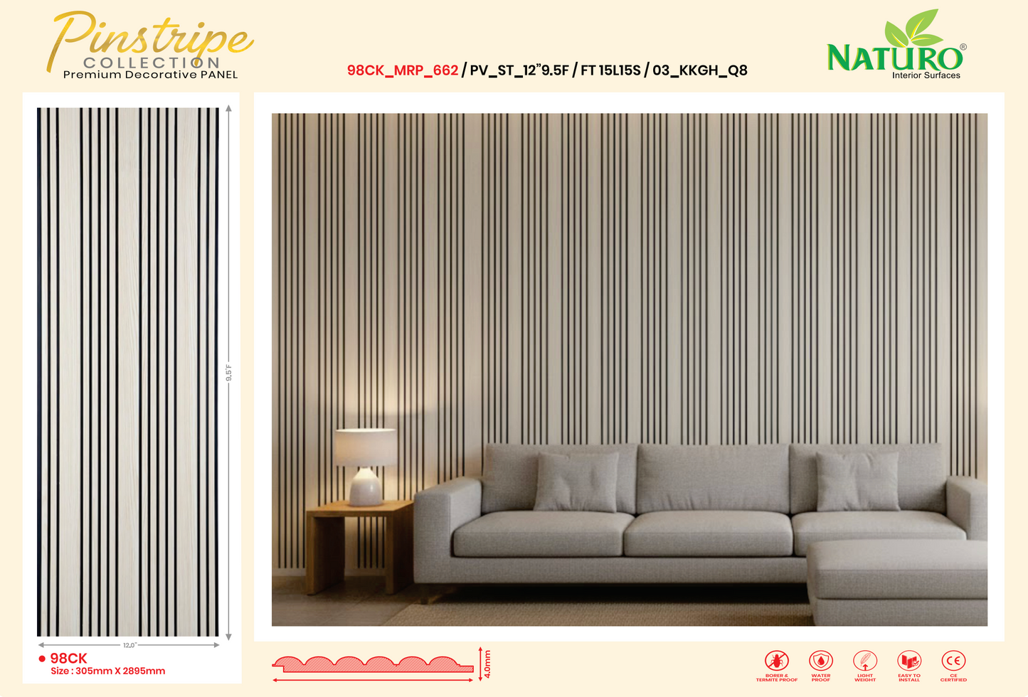 Flutted PVC Panels (FT)
