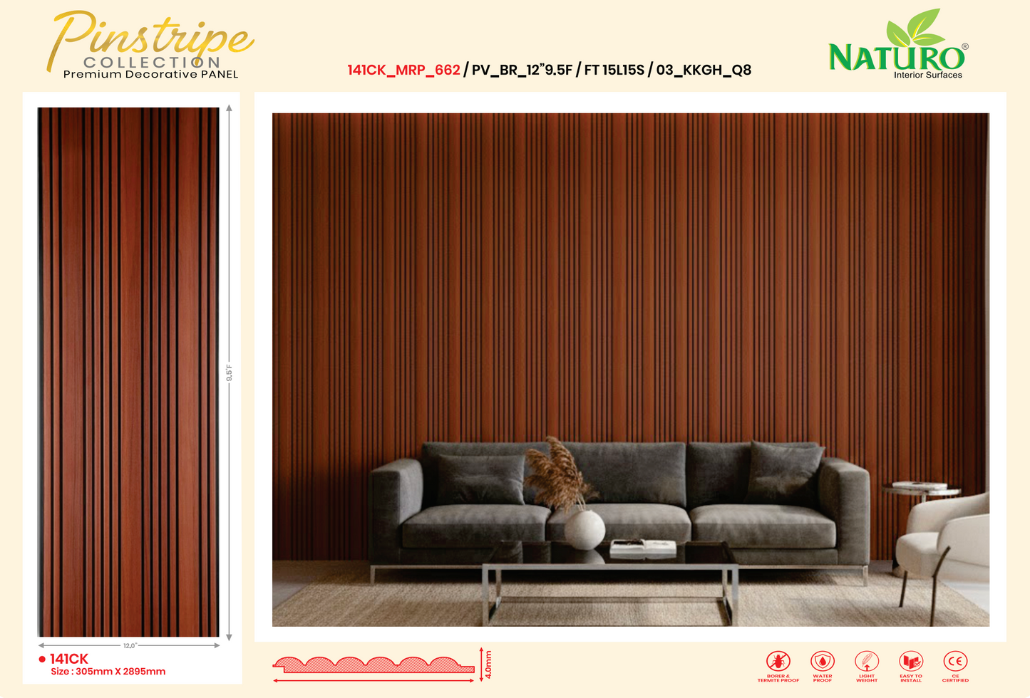 Flutted PVC Panels (FT)